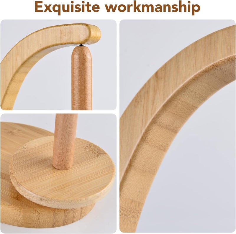 ULOI Crochet Yarn Holder - Upgrade with Crochet Accessories Storage Attachment, Magnetic Wooden Yarn Storage for Knitting Accessories, Perfect for Crocheting and Knitting Projects, Natural Wood Finish - Image 4